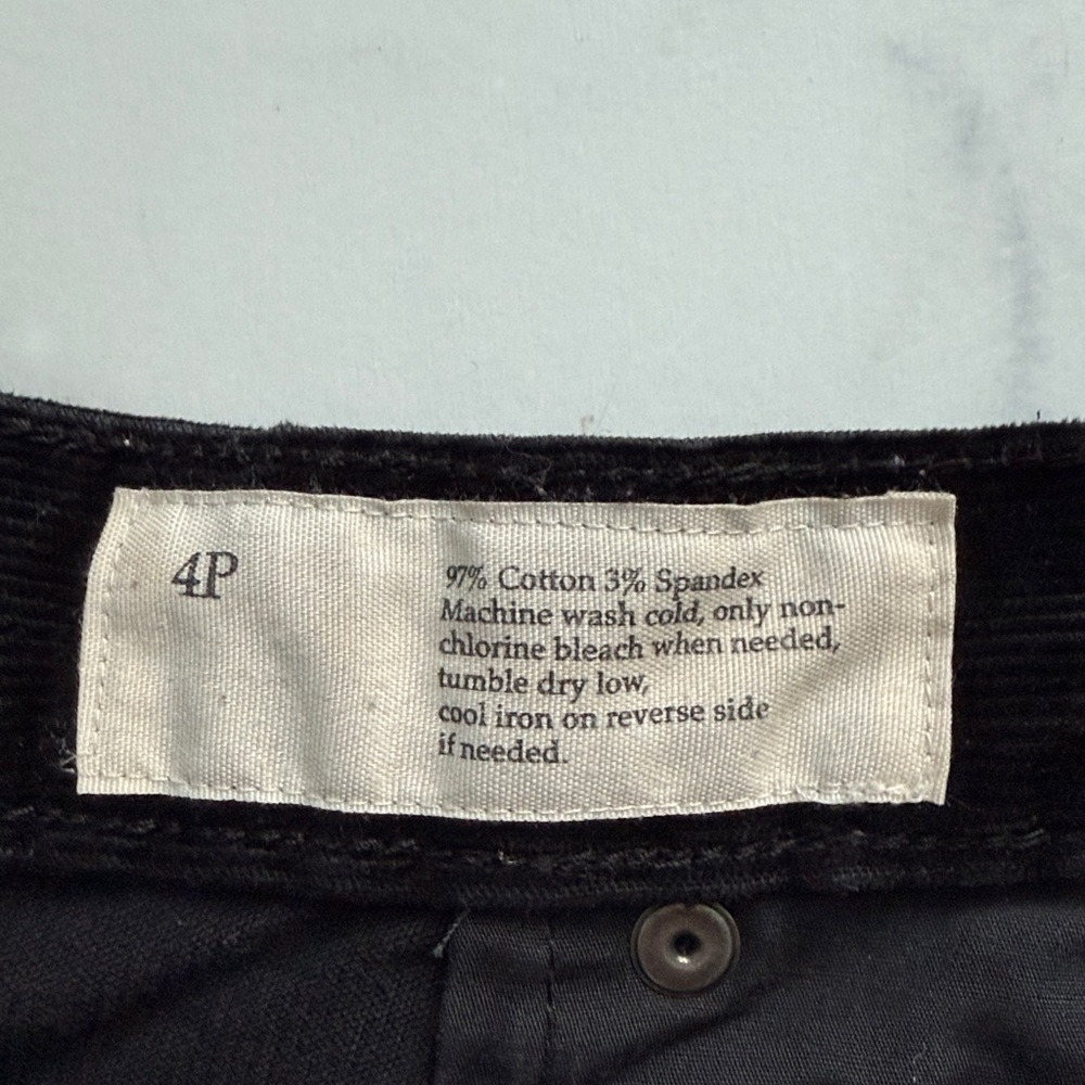 Ann Taylor Loft Modern Slim Black Corduroy Jeans Size 4P - Picture 6 of 12